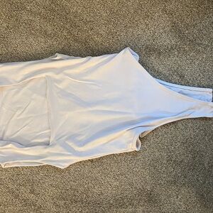 Zara White Sleeveless Bodysuit